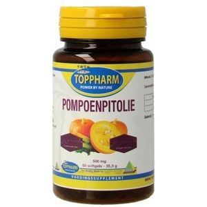 Toppharm Pompoenpitolie 500 mg 50 softgels
