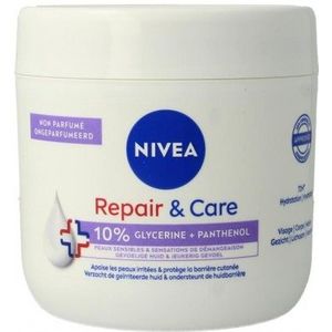 Nivea Repair & care bodycreme fragrance free sensitive 400 ml