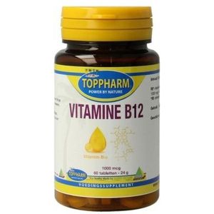 Toppharm Vitamine b12 1000 mcg 60 tabletten