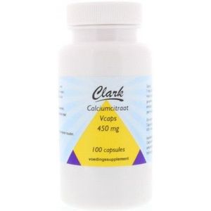 Clark Calcium citraat 450 mg 100 vcaps