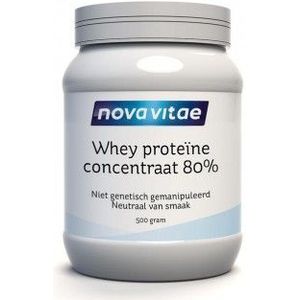 Nova Vitae Whey proteine concentraat 80% 500 gram