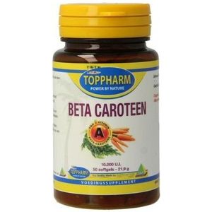 Toppharm Beta caroteen 50 softgels