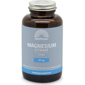 Mattisson Active magnesium citraat 400 mg 180 vcaps