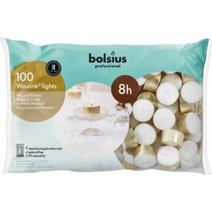 Bolsius Professional - Waxinelichten - 100 stuks per verpakking - Goud - Zak