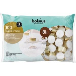 Bolsius Waxinelicht 16/38 Wit 8h 100 Stuks