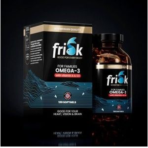 Frisk Omega 3 for families 120 softgels