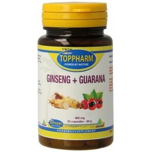 Toppharm Ginseng + Guarana 50 capsules