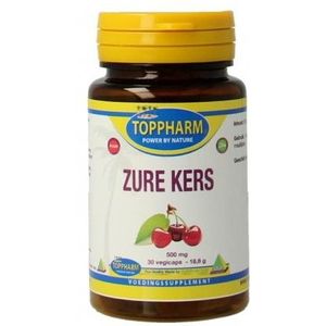Toppharm Zure kers 500 mg puur 30 vcaps