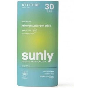 Attitude Sunly zonnebrandstick SPF30 parfumvrij 60 gram