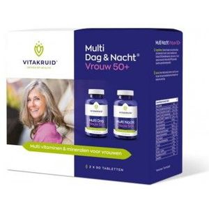 Vitakruid Multi dag & nacht vrouw 50+ 2 x 90 180 tabletten