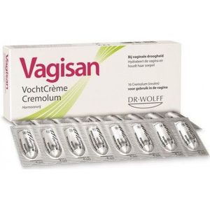 Vagisan VochtCrème Cremolum 1X 16st | Bij Vaginale Droogheid | Hormoonvrij