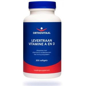 Orthovitaal Levertraan Vitamine A en D 200 softgels