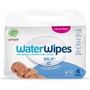 Waterwipes Babydoekjes 4-pak 240 stuks