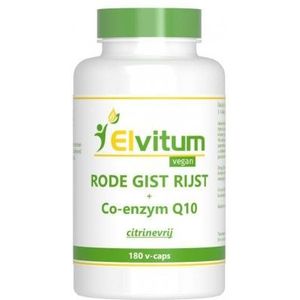 Elvitum Rode gistrijst + Q10 180 vcaps