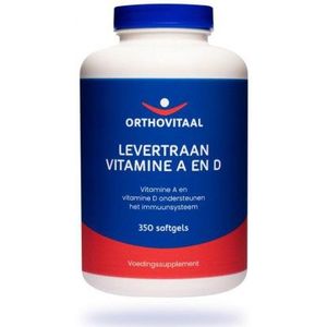 Orthovitaal Levertraan vitamine A en D 350 softgels