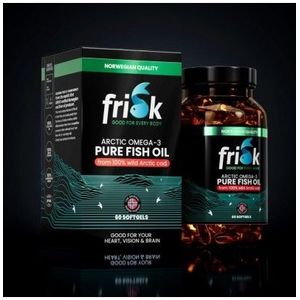 Frisk Omega 3 pure fish oil 60 softgels