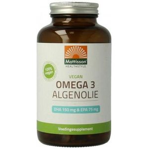 Mattisson Vegan omega 3 algenolie 180 vcaps