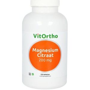 VitOrtho Magnesium citraat 200 mg 250 tabletten