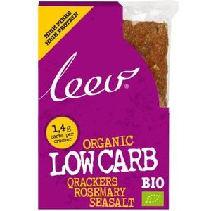 Leev Bio qrackers rosemary seasalt 3 x 2 6 stuks