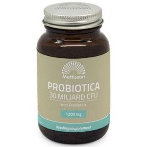 Mattisson Probiotica 30 miljard CFU met prebiotica 60 capsules