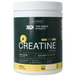 The Green Athlete - Creatine - 400 Gram - 100% Creatine Monohydraat