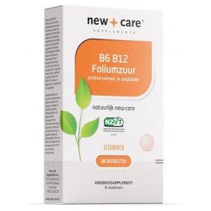 New Care B6 B12 Foliumzuur 60 zuigtabletten