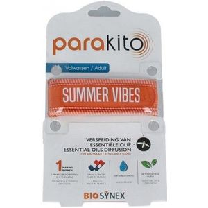 Parakito - Anti Mug Armband - Oranje - Geurtabletjes