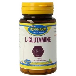 Toppharm L-glutamine 400 mg 50 capsules