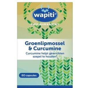 Wapiti Groenlipmossel & curcuma 60 capsules