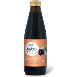 Natufood Zwarte bes oersap vitaal biologisch 330 ml