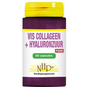 NHP Vis collageen hyaluronzuur puur 60 capsules
