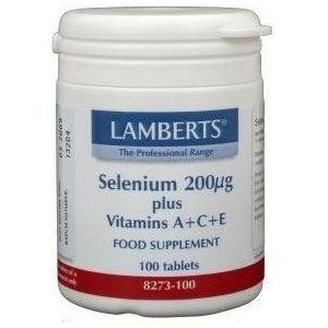 Lamberts Selenium 200 mcg met vitamine A C E 100 tabletten