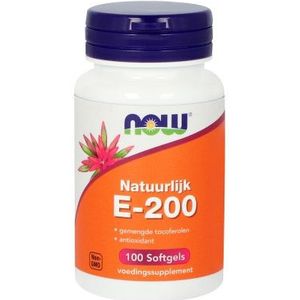 NOW Vitamine E-200 natuurlijke gemengde tocoferolen 100 softgels