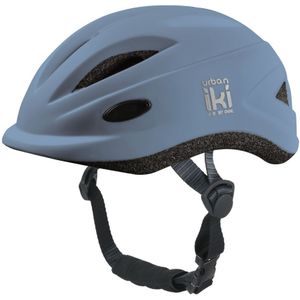 Urban Iki Kinderhelm fiets in fuji blue S - Veilige kinsluiting - Comfortabel en lichtgewicht - Voldoet aan EU standaard EN1078 - Met geïntegreerd lampje