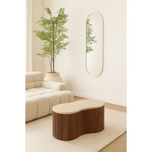 Passpiegel 150x45cm | Nordic Style | Mat Wit | Scandinavisch | Pas spiegel | Staande spiegel