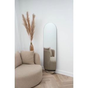 Wandspiegel 170x50cm | Nordic Style | Scandinavisch | Zonder lijst | Randloos | Pas spiegel | Staande spiegel