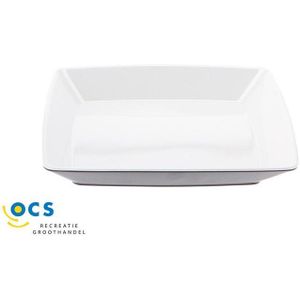 Gimex Quadrato Zwart/Wit borden 25 x 25 cm
