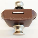 MHD Kast-Toiletdeurslot Push-Lock DUBBEL compleet