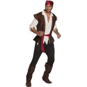 Boland Piraat Thunder Kostuum Heren Bruin maat 50/52