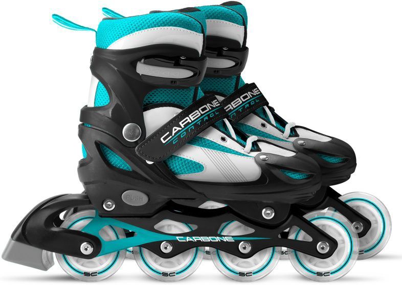 Skids Control Carbone Inline Skates Semi-softboot Verstelbaar Zwart Maat 34-37