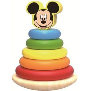 Tooky Toy Mickey Mouse Houten Stapeltuimelaar 12 maanden 7 delig