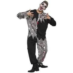 Boland Bloody Clown Kostuum Heren Zwart/Wit maat 50/52