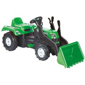 Dolu Ranchero Traptractor met Voorlader & Claxon Groen/Zwart