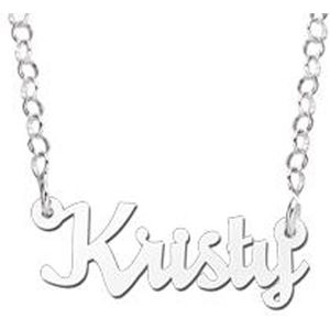 Zilveren naamketting Kristy Names4ever