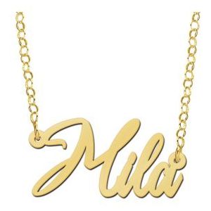 Gouden naamketting Mila Names4ever