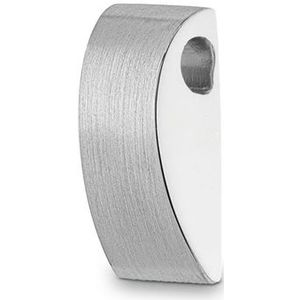 Zilveren ashanger gebogen rechthoek