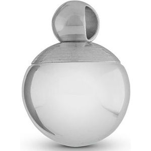 Zilveren ronde ashanger met schroefdopje