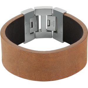 Dacaya armband rock edge bruin 28mm