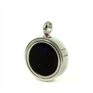 Ashanger RVS rond met emaille 860