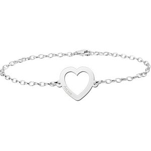 Zilveren armband met hartje Names4ever